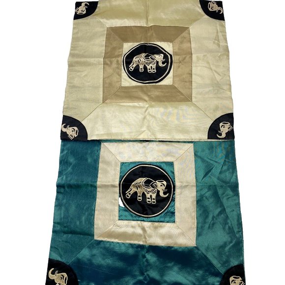 Elephant Decorative Pillow Cases Throw Pillow Covers 2pc Set New - Picture 1 of 7